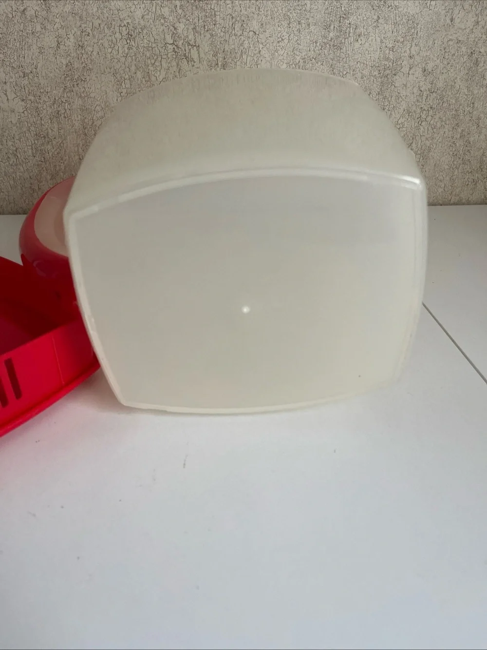 Mr Coffee Iced Tea Replacement Pitcher TM 75 Red Lid 3 Quart Square Plastic